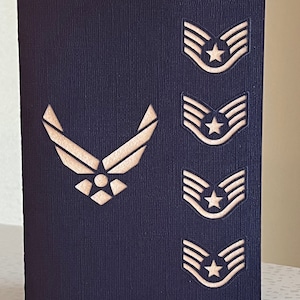 Tarjeta de felicitación para alistados de la USAF