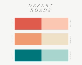 Polymer Clay Color Recipe - Desert Roads - Polymer Clay Color Guide - Cernit Clay Color Mixing - Digital download - Western Palette