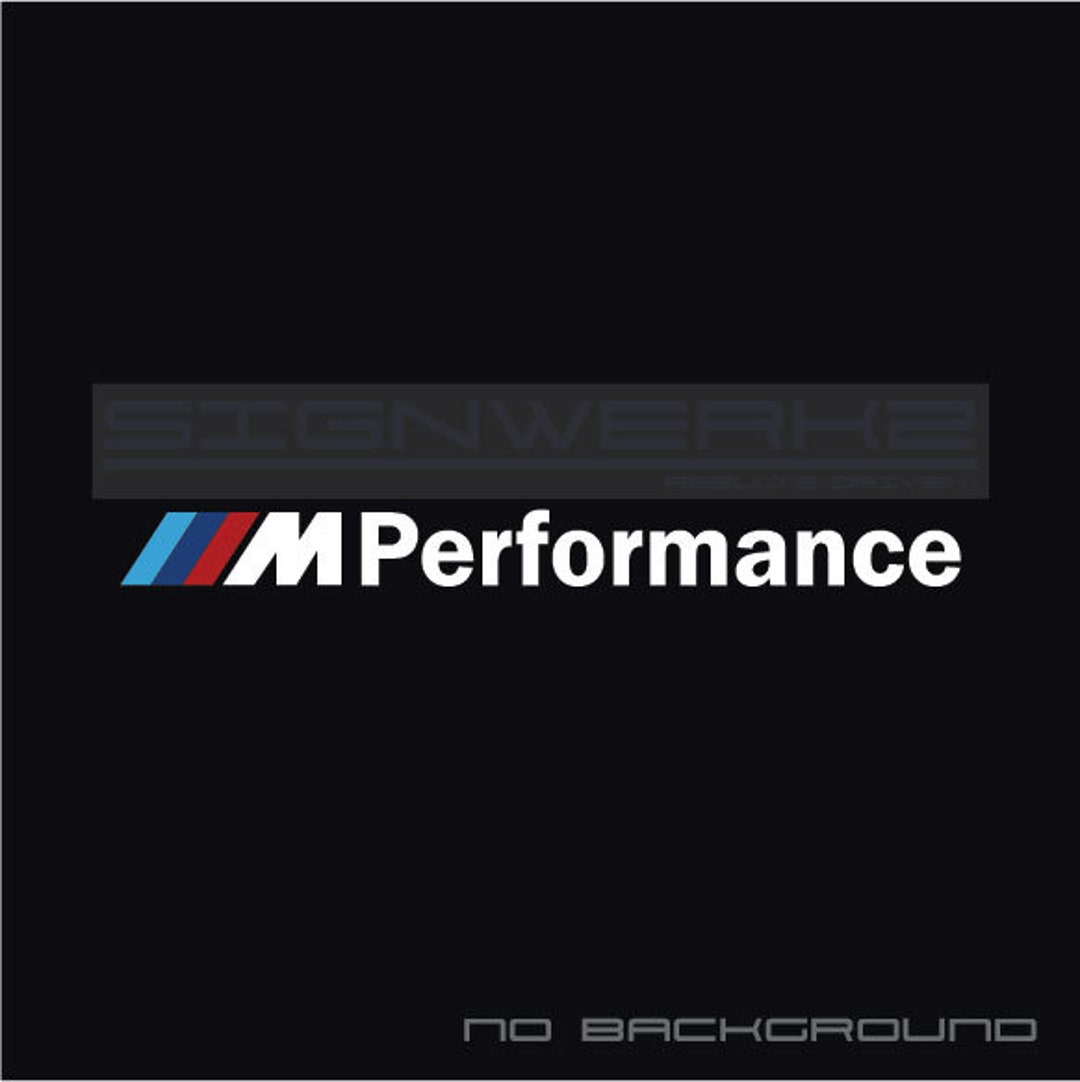 M Performance Decal Sticker Logo Multi Color Pair Etsy