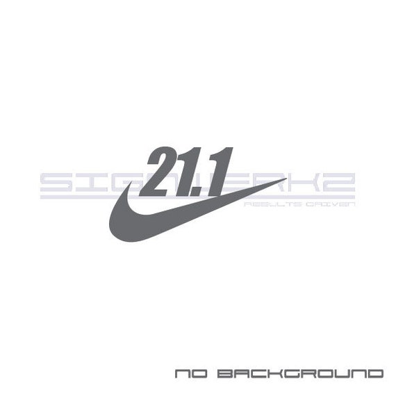 Nike Run 21.1 K Decal Sticker Pair - Etsy