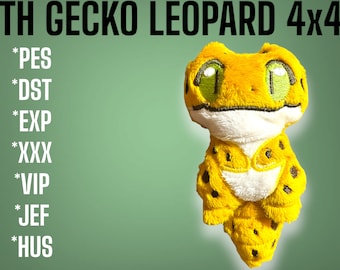 ITH Embroidery pattern Gecko Leopard 4x4 embroidery pattern
