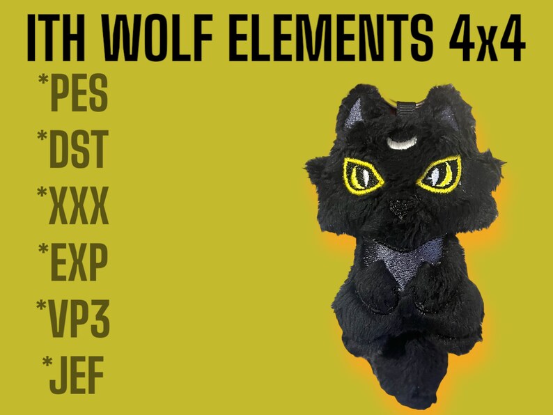 Wolves Dst ITH Wolf 5 Files 4x4 Elementary Wolf Pattern 4x4 Pattern Embroidery ...