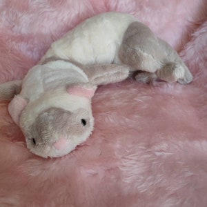 Champagne ferret plush toy