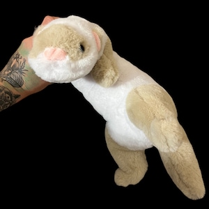 Fluffy Ferret Plush Angora Champagne Fur