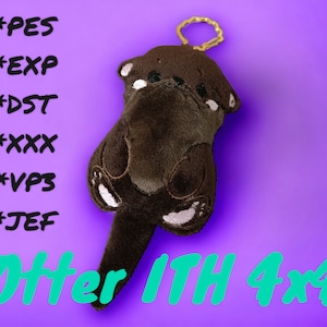 OTTER Keychain 4x4 Embroidery files