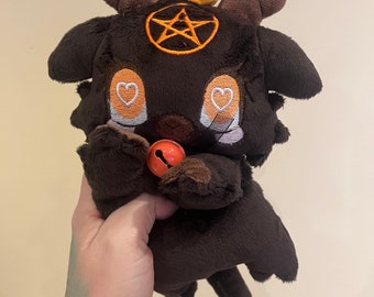 Peluche cuore Baphomet