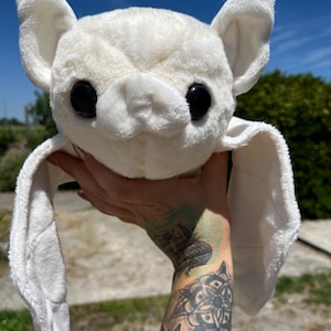 XL furry bat plush
