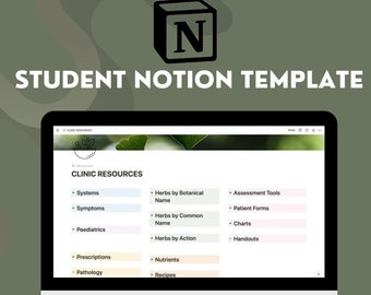 Student Notion Template - Health