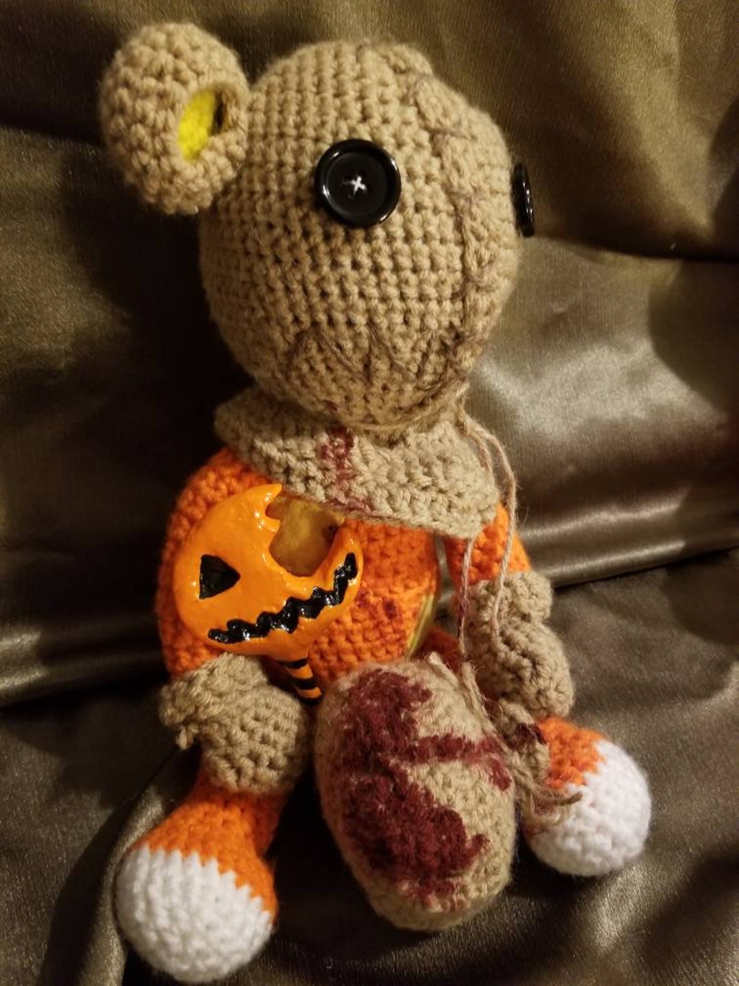 Sam From Trick R Treat Inspired Fan Art Crocheted Amigurumi Etsy