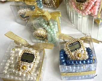 Swarovski Digital Tasbih, Pearl Prayer Beads, Islamic Gift