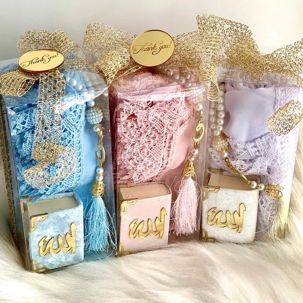 Islamic Woman Gift Set Tasbih, Ramadan Gift, Pink Hijab Tasbih Set, Islamic Favors, Muslim Woman Gift Set, Aqiqah Gifts, Eid-ul Fitr Gift