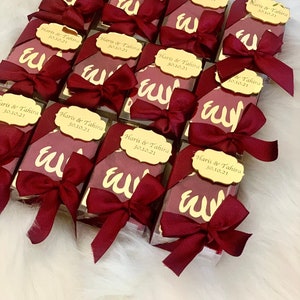 Burgundy Mini Quran Gift, Eid-ul Fitr Gift, Muslim Baby Boy Favors, Personalized Islamic Baby Gift, Ramadan Gift, Quran Tasbih, Ameen Gift