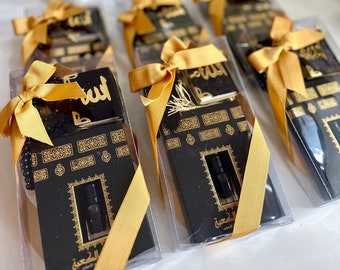 Gold Umrah Geschenk, Islamisches Tasbih, Hajj Geschenk, Ataar Geschenk Set, Duftgeschenk, Kaaba Geschenk, Itr'ul Ravza, Maqam Ibrahim, Islamische Gefälligkeiten, Muslimisches Geschenk