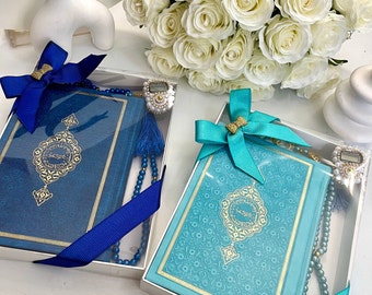 Leather Quran Gift Box Set, Ramadan Quran, Digital Counter Set, Islamic Favors, Muslim Gift Set, Finger Counter, Dhikr Counter, Eid Gift