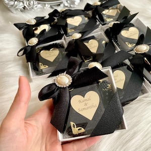 Black Mini Quran Gift Set, Muslim Wedding Gift Set, Wedding Favors, Islamic Gift, Arabic Quran and Tasbih, Aqiqah Gift, Eid-ul Fitr Gift