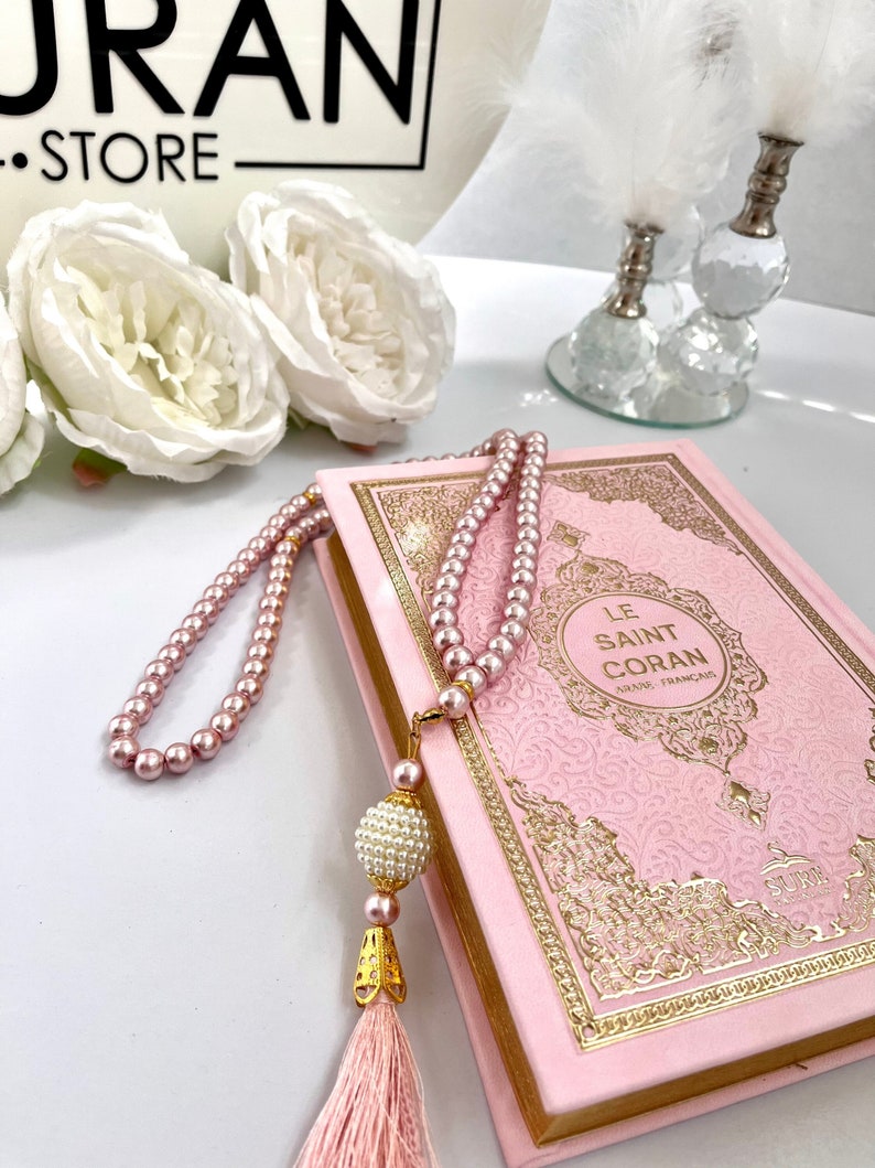 Le Saint Coran, Ramadan Kareem, Muslim Eid Gift, French Coran, Leather Coran, Prayer Rug, Crystal Tasbih, French Quran, Translate Quran image 1