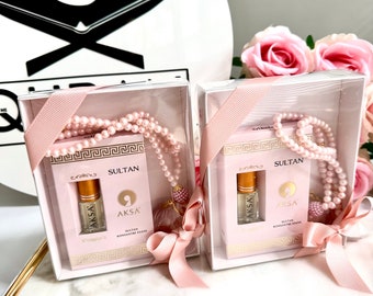 Pink Ramadan Gift, Eid Gift, Woman Ramadan Gift, Scent Tasbih, Ramadan Favors, Islamic Oud Gift Set, Islamic Ataar, Islamic Perfume, Oud