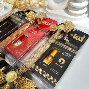 Gold Umrah Gift, Islamic Tasbih, Hajj Gift, Ataar Al Ka'aba, Rose Scent, Kaaba Oud, Itr'ul Ravza, Maqam Ibrahim, Islamic Favors, Muslim Gift image 5