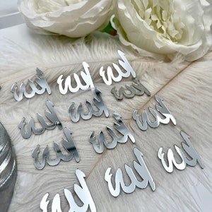 Allah Sign Tag Bundle, Allah Acrylic Mirror Tag Sticker, Allah Label ...