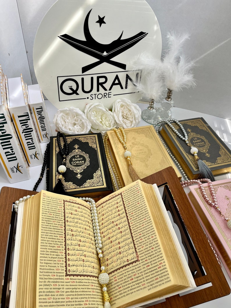 Le Saint Coran, Ramadan Kareem, Muslim Eid Gift, French Coran, Leather Coran, Prayer Rug, Crystal Tasbih, French Quran, Translate Quran image 9