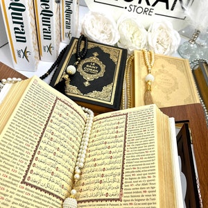 Le Saint Coran, Ramadan Kareem, Muslim Eid Gift, French Coran, Leather Coran, Prayer Rug, Crystal Tasbih, French Quran, Translate Quran image 6