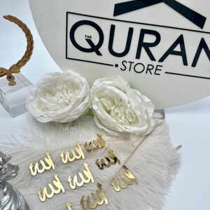 Allah Sign Tag Bundle, Allah Acrylic Mirror Tag Sticker, Allah Label ...