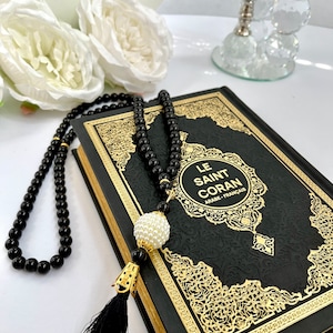 Traduction française du Coran, Coran français, Le Saint Coran, Cadeau du Ramadan, Français musulman, Cadeau de l'Aïd, Coran en cuir, Tapis de prière, Tasbih en cristal