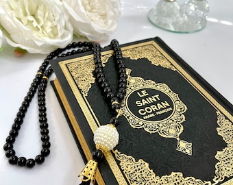Französische Übersetzung Koran, Französischer Koran, Le Saint Coran, Ramadan Geschenk, Französischer Muslim, Eid Geschenk, Leder Coran, Gebetsteppich, Kristall Tasbih