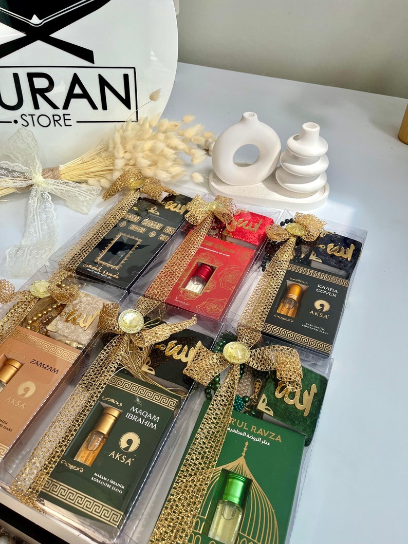 Gold Umrah Gift, Islamic Tasbih, Hajj Gift, Ataar Al Ka'aba, Rose Scent, Kaaba Oud, Itr'ul Ravza, Maqam Ibrahim, Islamic Favors, Muslim Gift image 10