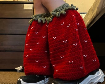 Strawberry leg warmers