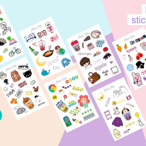 BTS Sticker Sheet Vol 1 | Bangtan Core | Transparent Stickers