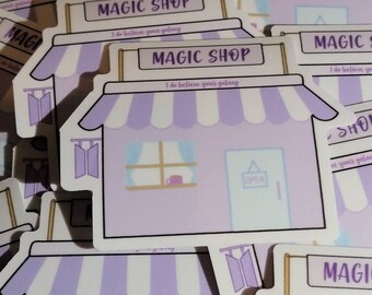 BTS Magic Shop Glossy Vinyl Sticker - Etsy