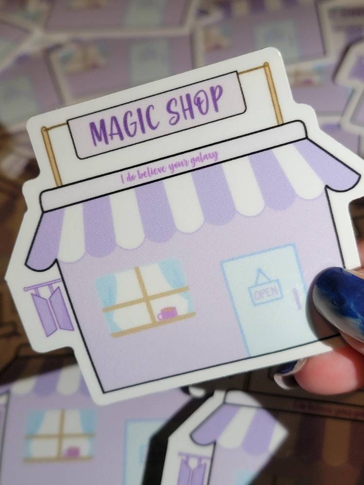 BTS Magic Shop Glossy Vinyl Sticker - Etsy