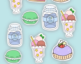 Sweet Treats Sticker Sheet | Matte Vinyl Sticker Sheet