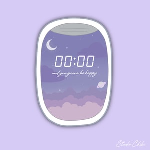 BTS Zero O'clock Vliegtuig Raam Sticker