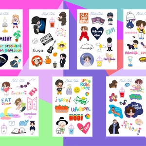 BTS Sticker Sheet Vol. 2 | Bangtan Core | Transparent Stickers