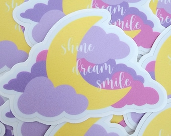 BTS Mikrokosmos Vinyl Sticker | Shine Dream Smile | Matte Vinyl Sticker | Waterproof Sticker