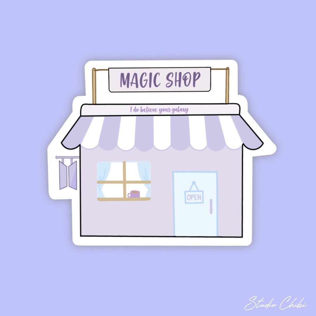 BTS Magic Shop Glossy Vinyl Sticker - Etsy