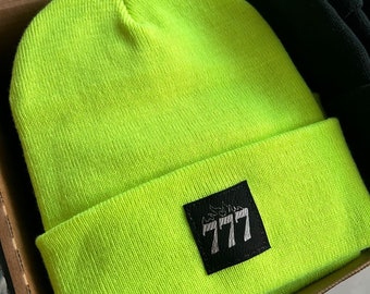 777 Beanie | American Traditional Tattoo-Inspired Design