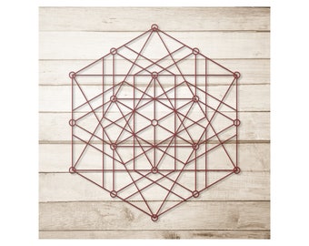 Sacred Geometry Metal Wall Art + Minimalist Metallic Home Decor