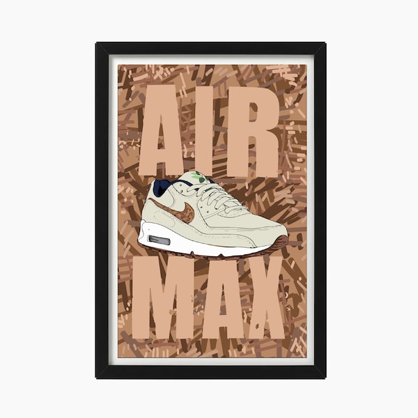 Sneakerhead Nike Air Max 90 Poster Wall Art DIGITAL DOWNLOAD