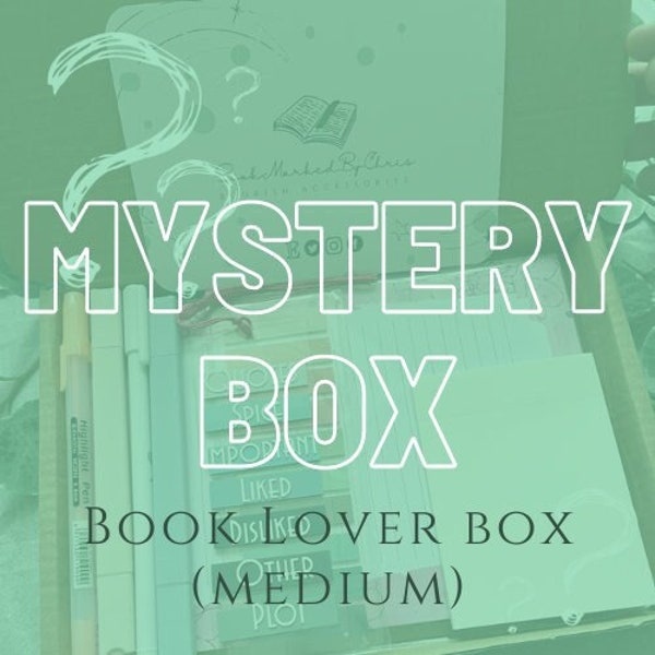 MYSTERY BOX - MEDIUM// Book Lover Book Box, Book Lover Gift, Bookish Gift, Bookworm box