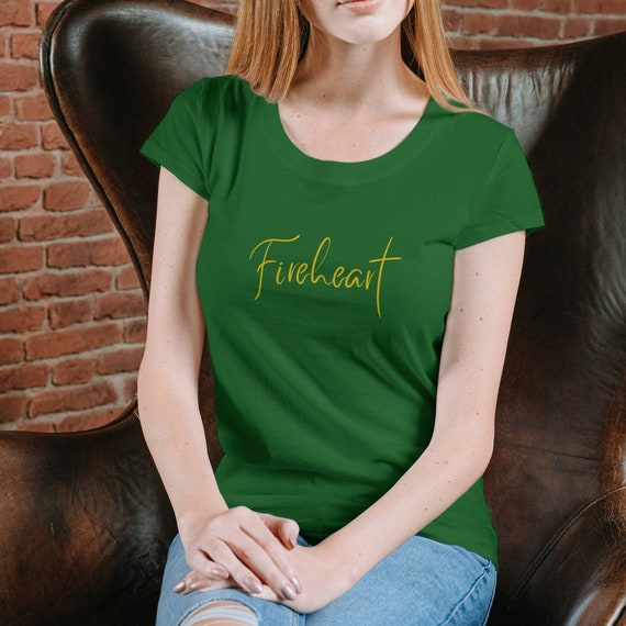 Fireheart Embroidered Tshirt//Throne of Glass,Sarah j Maas,Bookish,Throne of Glass Merch,Fantasy Book Shirt,Fantasy Book Lover,Bookish Gifts