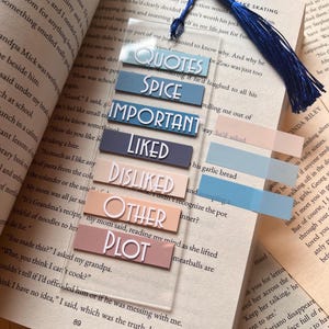 Book Annotating Acrylic Bookmark: Ideal bookish gift for bookstagram