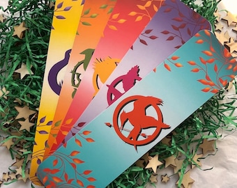 The Hunger Games Bookmark Collection- Bookish reader gift for fans