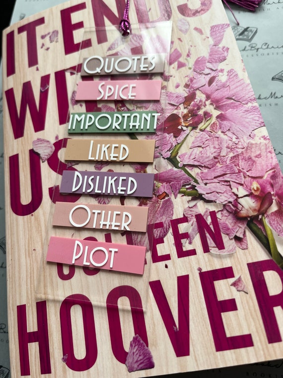 Book Annotating Book Mark// Acrylic Bookmark, Sticky Tabs