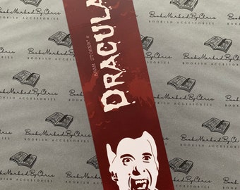 Dracula Bookmark // Dracula, Vampire,Bookish Bookmarks,Horror Merch,Bookworm,Horror Movie Artwork,Dracula Gifts,Dracula Book,Bram Stoker