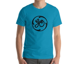 Go GE Black Logo Short-Sleeve Unisex T-Shirt