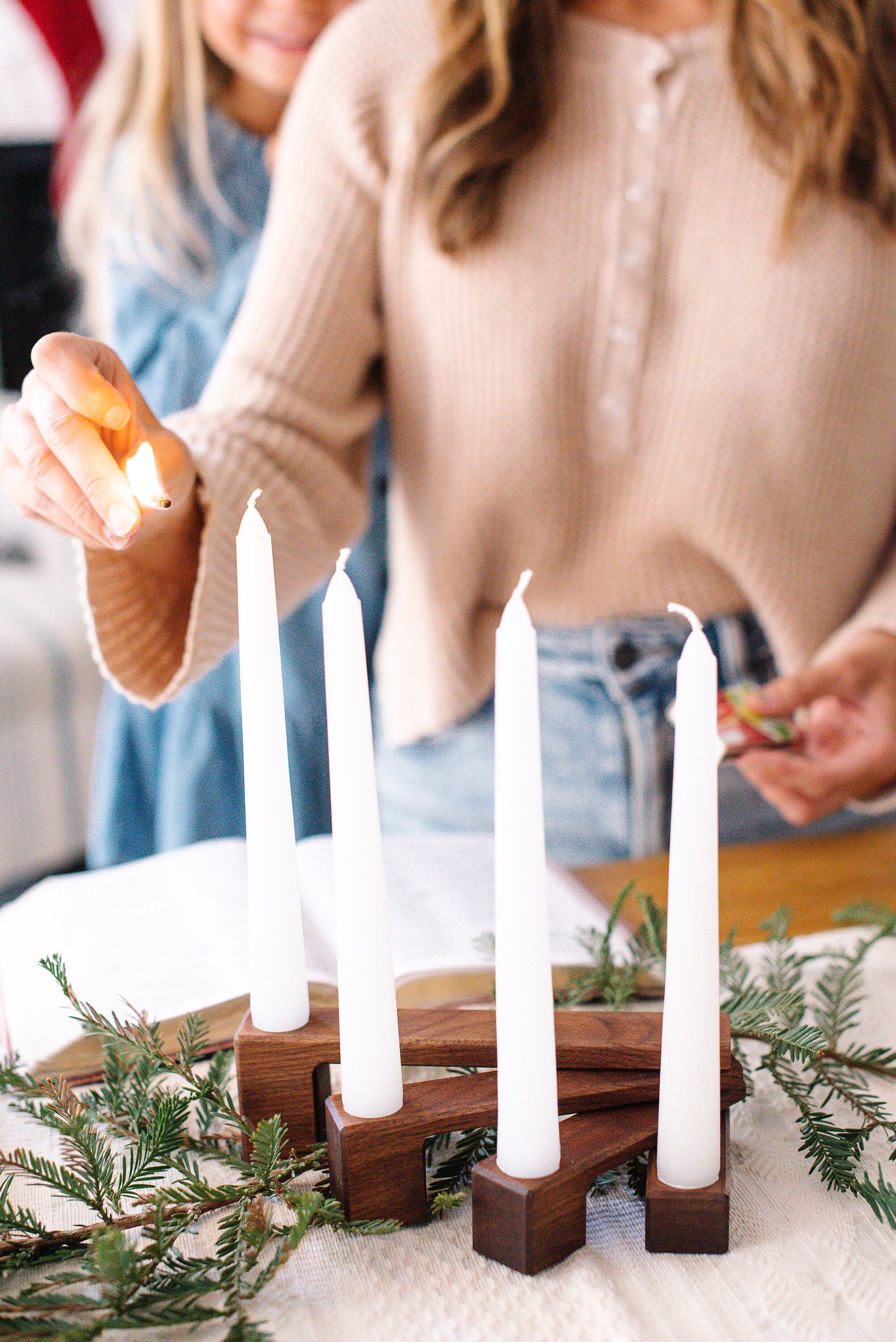 Black Walnut Wood Candle Holder, Mantle or Table Centerpiece Decor Etsy
