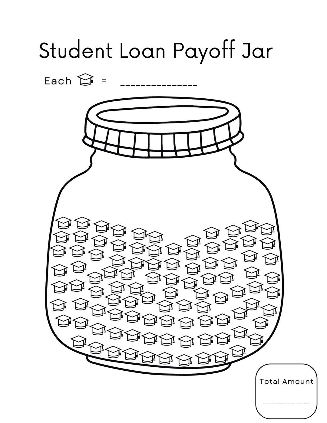 Student Loan Payoff Tracker Printable Student Loan Sink Pay Off The